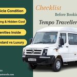 Thumb the complete checklist before booking a tempo traveller on rent
